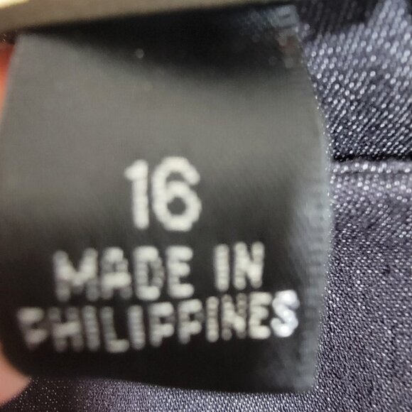 ALYX Classic Little Blue Dress Short Sleeve Career Zipper Up Back Size 16 EUC - Picture 5 of 10